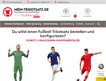 Tablet Screenshot of mein-trikotsatz.de
